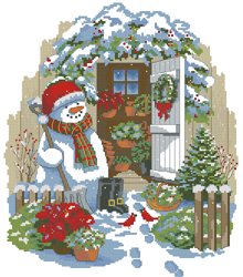 Dimensions 08817 Garden Shed Snowman