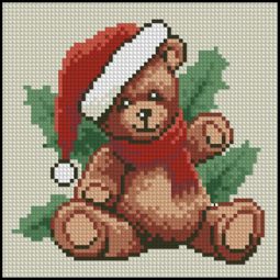 Vervaco Christmas Bear Pillow
