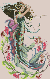 Красавица - русалка в цветах от Мирабели