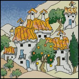 M_Powell-x38-Mini_Spanish_Cottages_VI