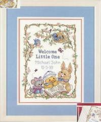 Dim03845 Welcome Little One Birth Record