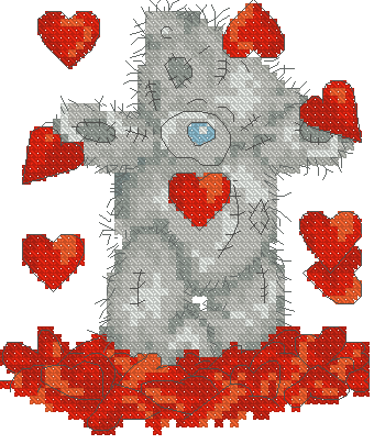 Shower of Hearts Teddy