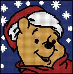Vervaco Pillow Christmas Pooh