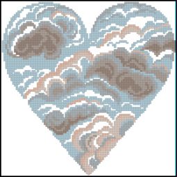 DMC Naturals - Hearts - Sky Heart