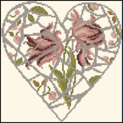 DMC Naturals - Hearts - Mosaic Heart