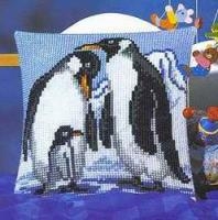 Vervaco 1200-463 Penguins Cushion Front