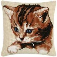Vervaco 1200-444 Cat Cushion Front