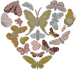 DMC Naturals - Hearts - Butterflies Heart