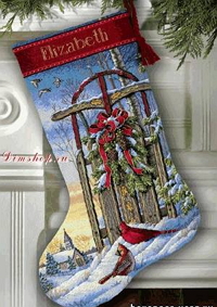 Dimensions 08819 Christmas Sled Stocking
