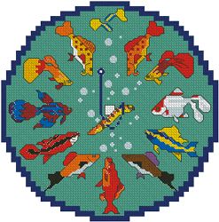 часы рыбки