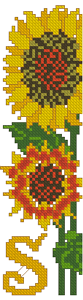 JCD-1254 Bookmark Sunflower